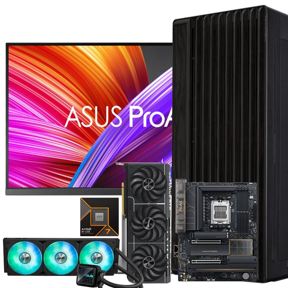 Asus Proart RYZEN 7 9800X3D PRIME RTX 5070TI OC 64GB DDR5 2TB M.2 W11P 31.5'' 4K IPS HDR Masaüstü Bilgisayar