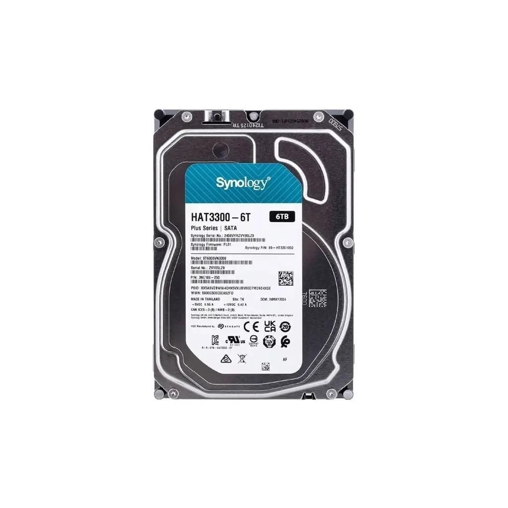 SYNOLOGY HAT3300-6T 6TB 3.5'' 5400RPM SATA6 256MB NAS HDD ST6000VN3300