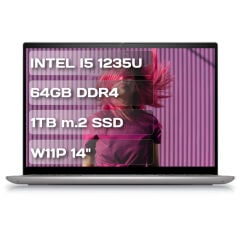 Dell insprion 5420 İ542010040U11 i5 1235U 64GB DDR4 1TB M.2 SSD W11P 14'' FHD Taşınabilir Bilgisayar