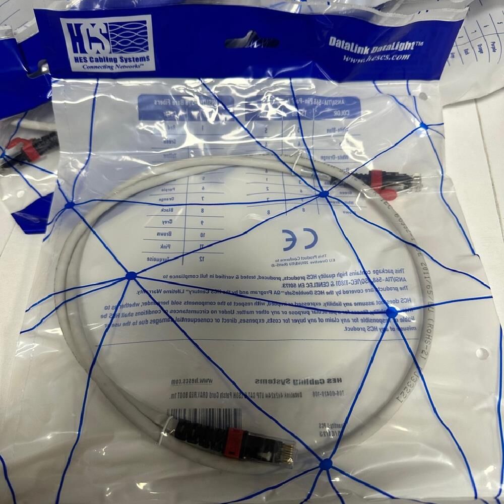 HCS CAT6 UUTP LSOH PATCH CORD - 1 METRE
