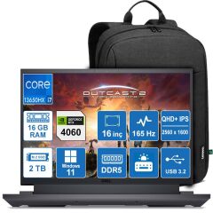 DELL GAMING G16 7630 İ7-13700HX/16GB/2TB/8GB RTX4060/W11P/16'' TAŞINABİLİR BİLGİSAYAR G76302401010U + Sırt Çantası Hediye