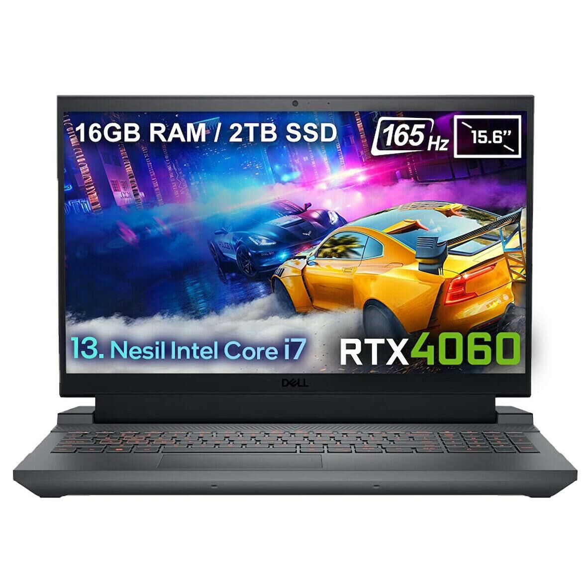 DELL NB GAMING G15 5530 G155530013UV3 İ7-13650HX/16GB/2TB/RTX4060/DOS/15.6'' TAŞINABİLİR BİLGİSAYAR