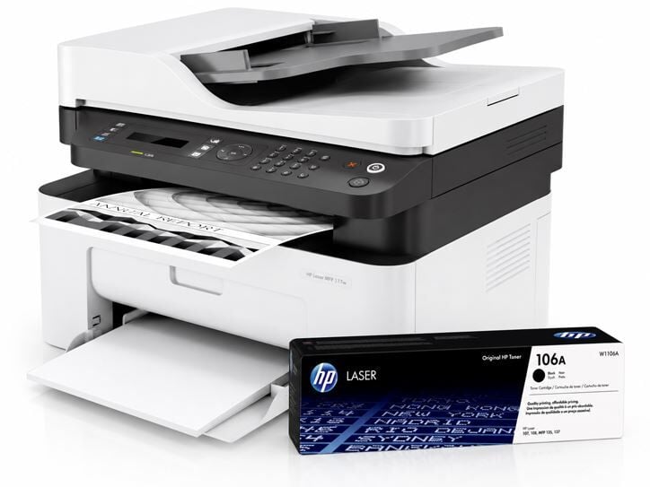 HP LaserJet MFP 137fnw Çok Fonksiyonlu Yazıcı + W1106A Toner Bundle
