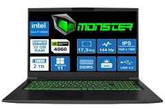TULPAR T7 V20.7.2 İ7-12650H/32GB/2TB/8GB RTX4060/W11P/17.3'' TAŞINABİLİR BİLGİSAYAR