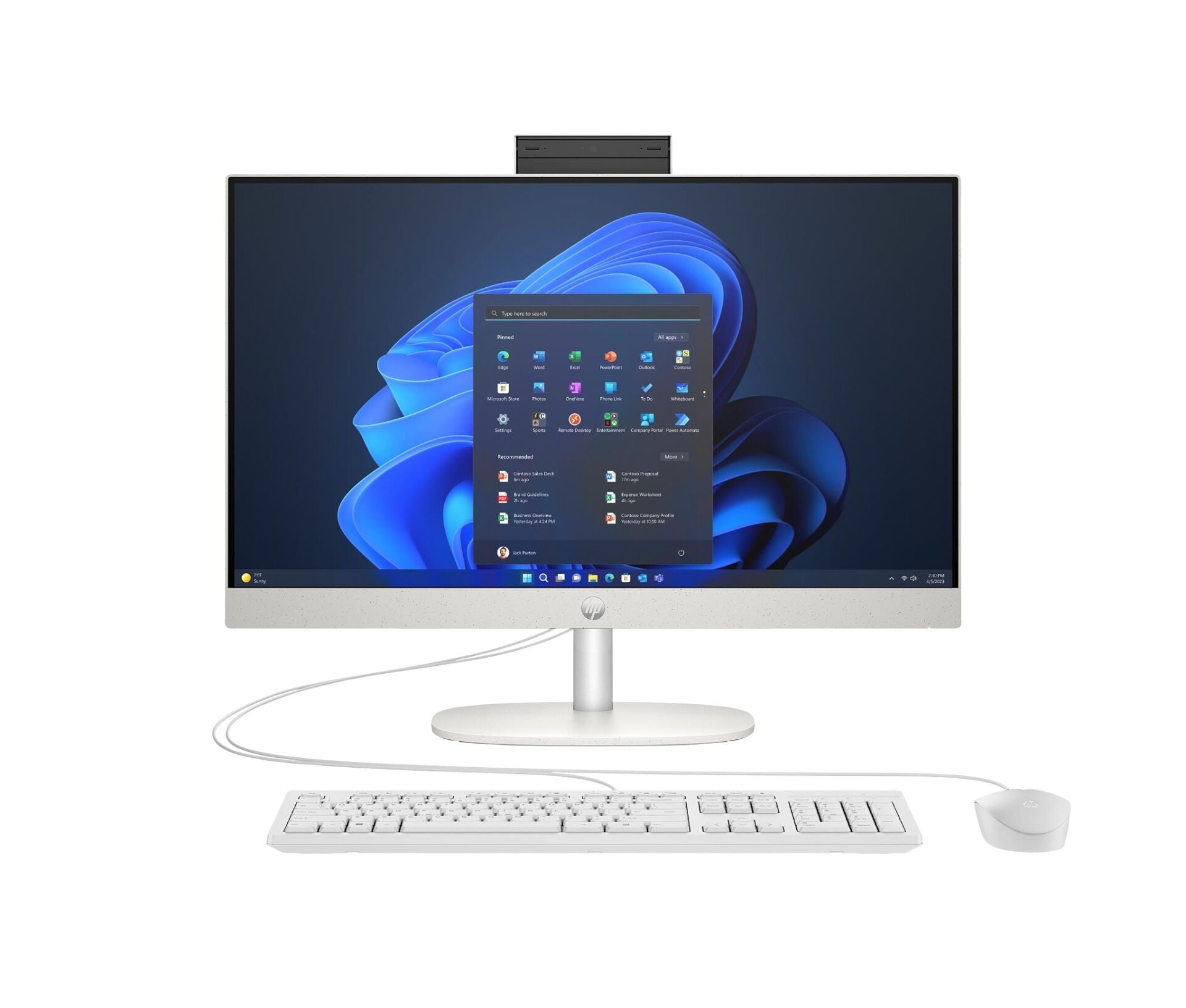 HP PROONE 240 G10 D36TNET ULTRA 5-125U/8GB/512GB/DOS/23.8'' AİO PC BEYAZ