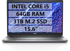DELL LATİTUDE 5530 N210L5530MLK15U  İ5-1235U - 64GB RAM - 3TB M.2 SSD - W11P - 15.6'' TAŞINABİLİR BİLGİSAYAR
