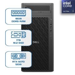 Dell Pro Max Tower T2 FCT2250 Ultra 7 265 16GB DDR5 1TB m.2 SSD RTX 5070 12GB W11P İş İstasyonu