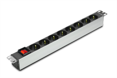 Schuko (Alman / DIN 49440) Soketli ON / OFF Anahtarlı PDU