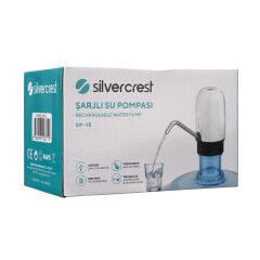 SİLVER CREST SP-15 USB ŞARJ EDİLEBİLİR PİLLİ MİNİ SU POMPA SETİ