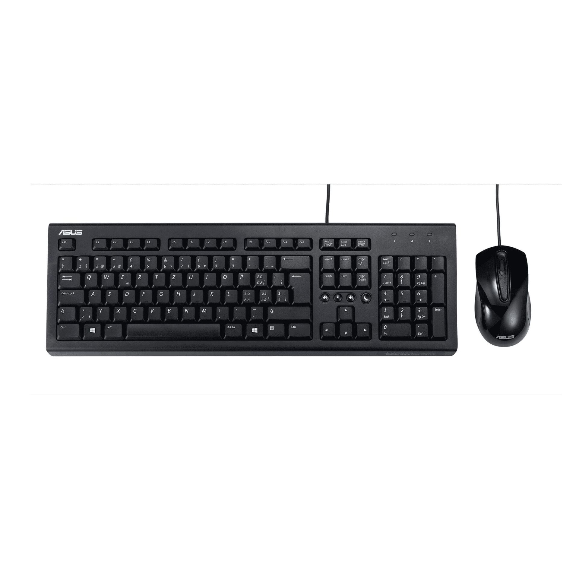 ASUS U2000 MULTİMEDYA ÖZELİLİKLİ KABLOLU Q KLAVYE MOUSE SET 90-XB1000KM001P0