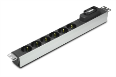 Schuko (Alman / DIN 49440) Soketli V-Otomat Sigortalı PDU