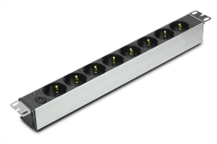 Schuko (Alman / DIN 49440) Soketli Buton Sigortalı PDU