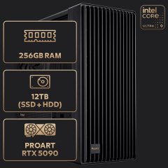 ASUS PROART CORE ULTRA 9 285K RTX 5090 256GB DDR5 2TB M.2 SSD + 10TB HDD FDOS MASAÜSTÜ BİLGİSAYAR