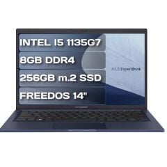 Asus ExpertBook B1 B1400CEAE-EK4145 i5 1135G7 8GB DDR4 256GB m.2 SSD FreeDOS 14'' FHD Taşınabilir Bilgisayar