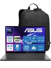 ASUS ROG ZEPHYRUS G16 GU605CW-QR158 ULTRA 9-285H/64GB/1TB/RTX5080/W11P/16'' WQXGA TAŞINABİLİR BİLGİSAYAR + Sırt Çantası Hediye