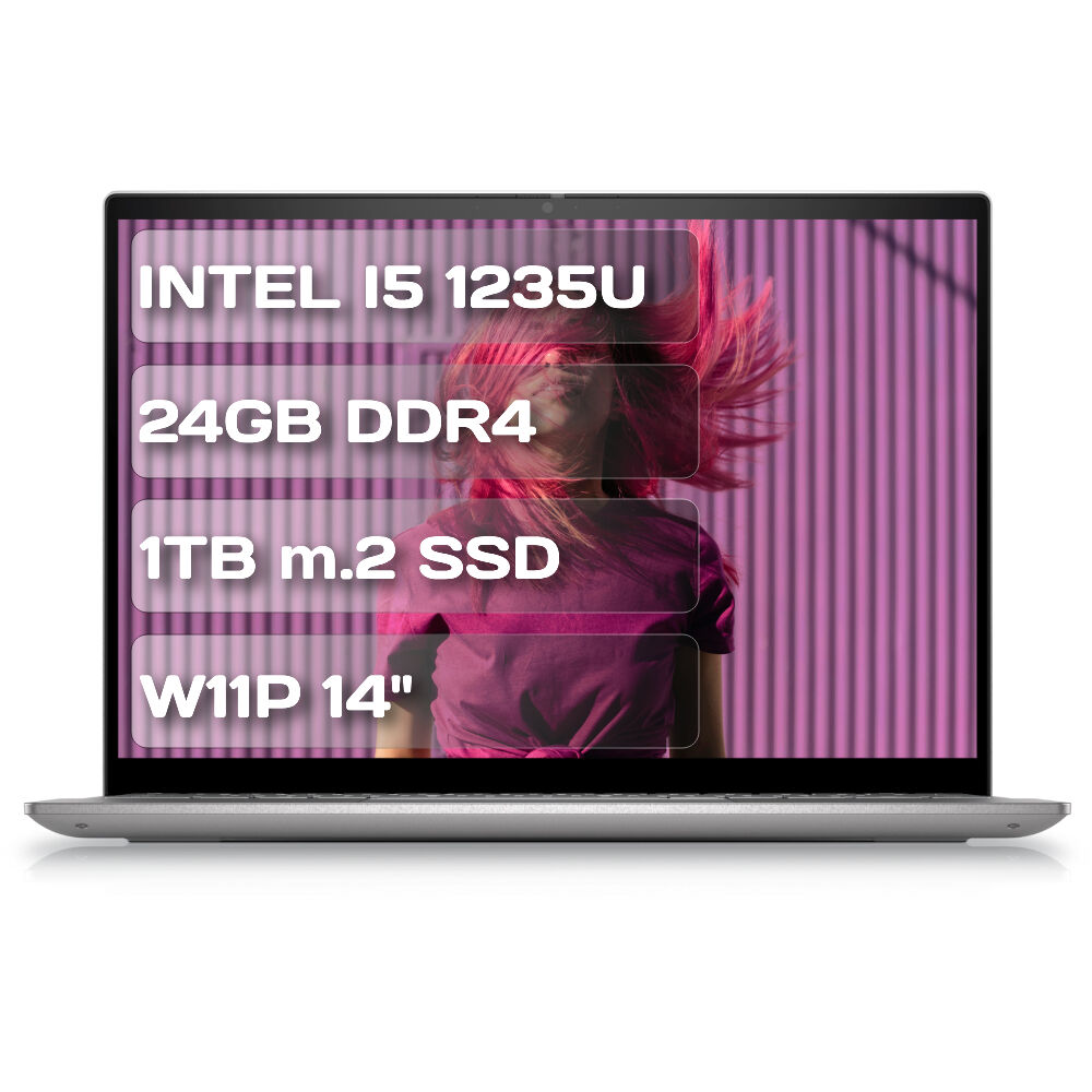 Dell insprion 5420 İ542010040U11 i5 1235U 24GB DDR4 1TB M.2 SSD W11P 14'' FHD Taşınabilir Bilgisayar