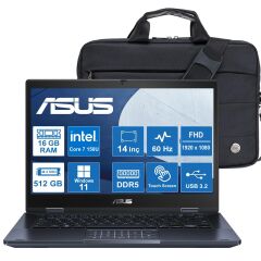 ASUS EXPERTBOOK B3402FVA-EC1132 CORE 7-150U/16GB/512GB/W11P/4G DOKUNMATİK/14'' TAŞINABİLİR BİLGİSAYAR + Çanta Hediye