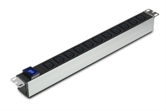 IEC 320 (C13-C19) Soketli Volt/Ampermetre Modüllü PDU