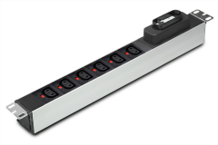 Kilitli IEC 320 (C13-C19) Soketli V-Otomat Sigortalı PDU