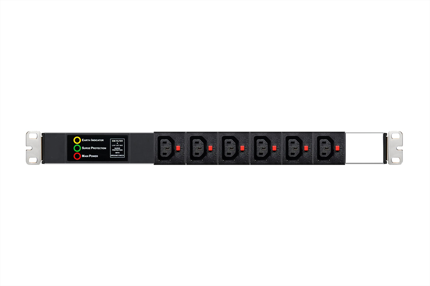 Kilitli IEC 320 (C13-C19) Soketli EMI / Parafudr Modüllü PDU