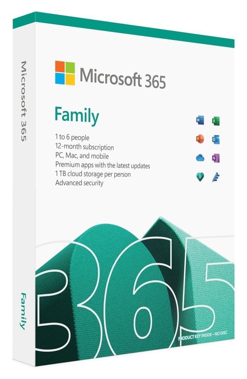 Microsoft Office 365 Aile 6GQ-01958 Türkçe Dijital Ofis Yazılımı (1 Yıl / 6 Kullanıcı) - Orjinal Lisans
