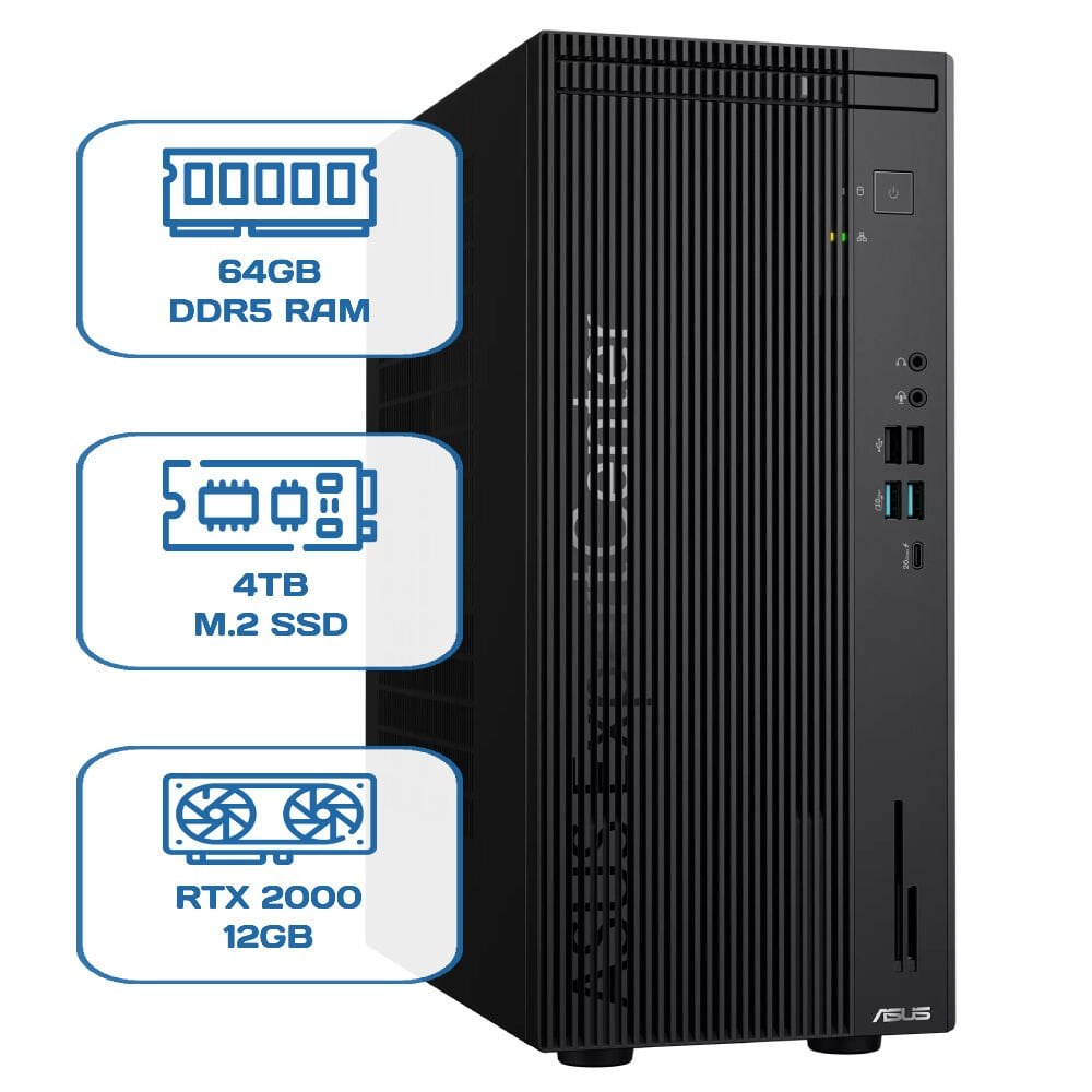 Asus ExpertCenter D701MER-7147003290 i7 14700 64 GB DDR5 4 TB M.2 SSD RTX 2000 12GB W11P Desktop
