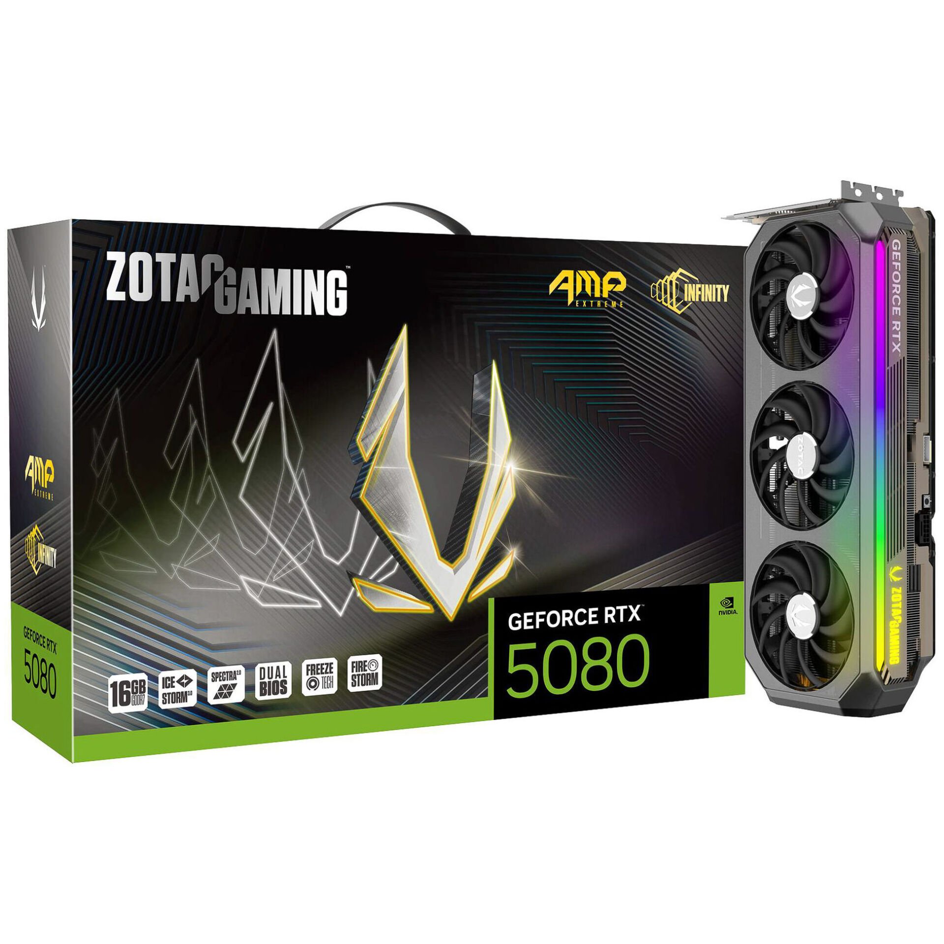 ZOTAC GAMING GEFORCE RTX 5080 AMP EXTREME INFINITY 16384 MB GDDR7 EKRAN KARTI ZZT-B50800B-10P