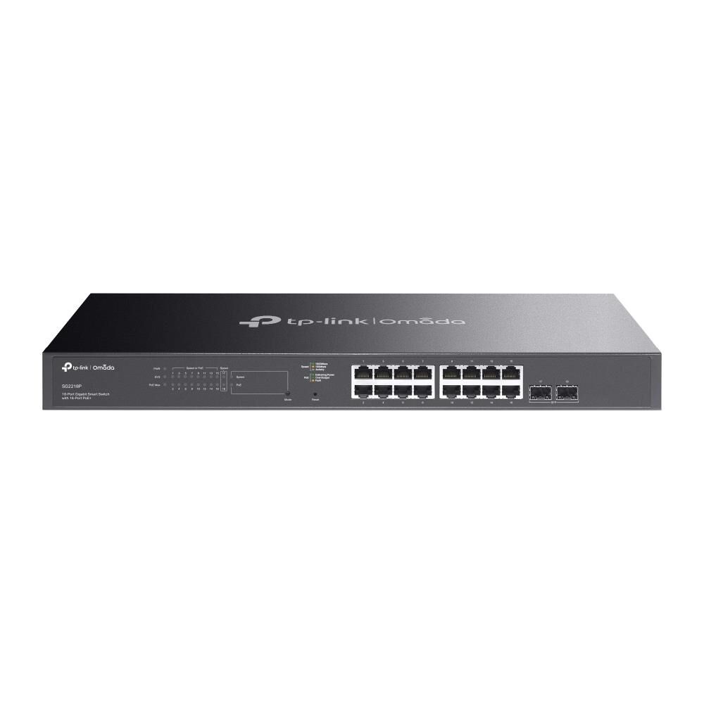 TP-LINK TL-SG2218P 150W 16GE SMART POE SWITCH 2 SFP L3 STATIC ROUTING-4K VLAN METAL SWTİCH