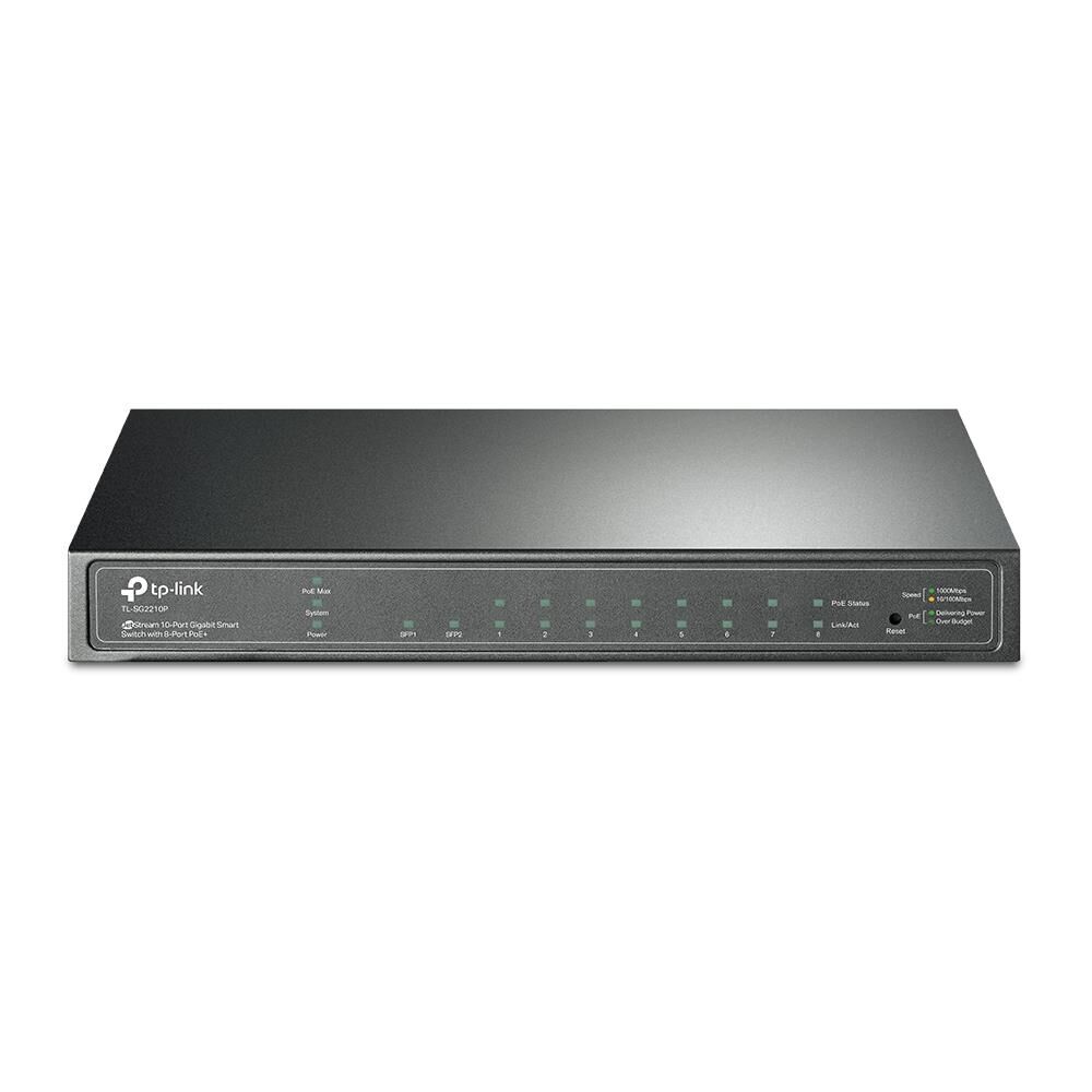 TP-LİNK TL-SG2210P, 10 PORT GBİT MASAÜSTÜ POE SMART SWİTCH + 2 SFP SLOT
