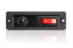 ON/OFF Anahtar + Buton Sigorta Analog Slim Case Fan Montaj Modülü