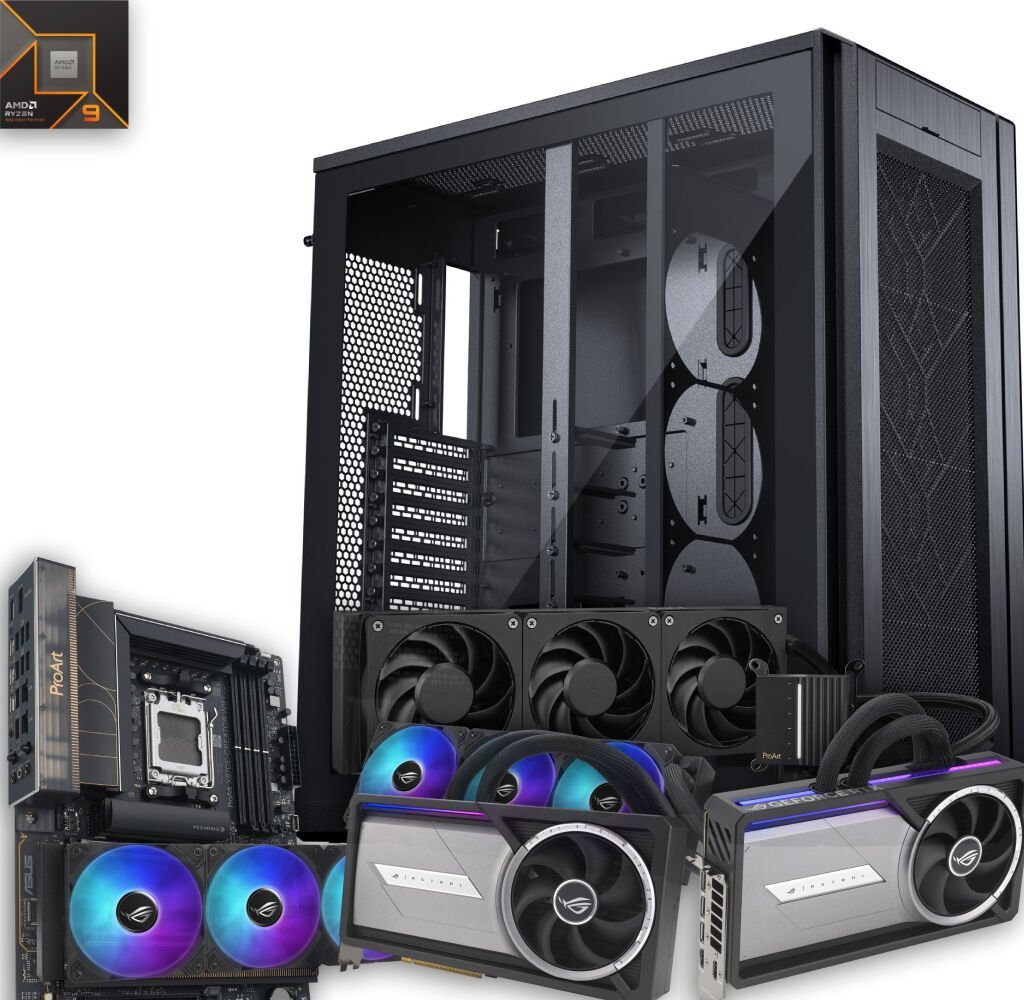 ProArt Ryzen 9 9950X3D 128GB DDR5 2TB m2 RTX 5090 LC x 2 Sıvı Soğutuculu (Çift Ekran Kartı) W11P