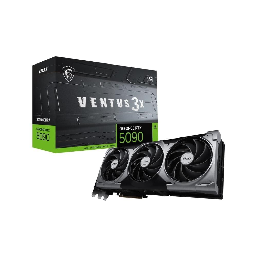 MSI VGA GEFORCE RTX 5090 32G VENTUS 3X OC 32GB GDRR7 512B DX12 EKRAN KARTI