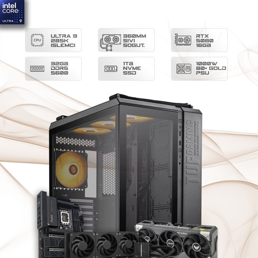 Tuf Gaming Ultra 9 285K 32GB DDR5 1TB m2 RTX 5080 16GB W11P