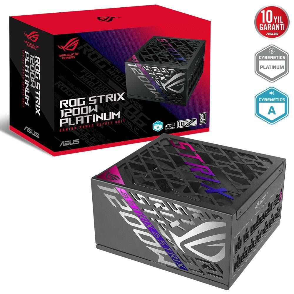 ASUS ROG STRİX 1200P 1200W 80+ PLATİNUM FULL MODÜLER FANLI GÜÇ KAYNAĞI ROG-STRIX-1200P-GAMING 90YE00W0-B0NA00