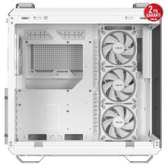 ASUS TUF GAMİNG GT502 HORİZON ARGB BEYAZ MESH TEMPERLİ CAM USB 3.2 MİD TOWER ATX GAMİNG KASA 90DC0093-B19010