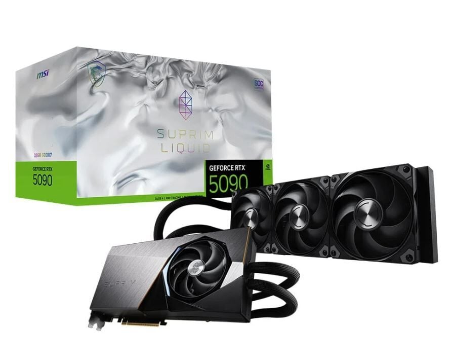 MSI GEFORCE RTX 5090 32G SUPRIM LIQUID SOC 32GB GDDR7 512 BİT DLSS 4 SIVI SOĞUTUCULU EKRAN KARTI G5090-32SLS/912-V530-011