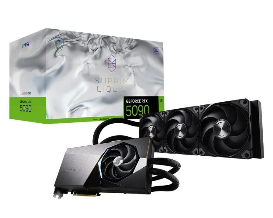 MSI GEFORCE RTX 5090 32G SUPRIM LIQUID SOC 32GB GDDR7 512 BİT DLSS 4 SIVI SOĞUTUCULU EKRAN KARTI G5090-32SLS/912-V530-011