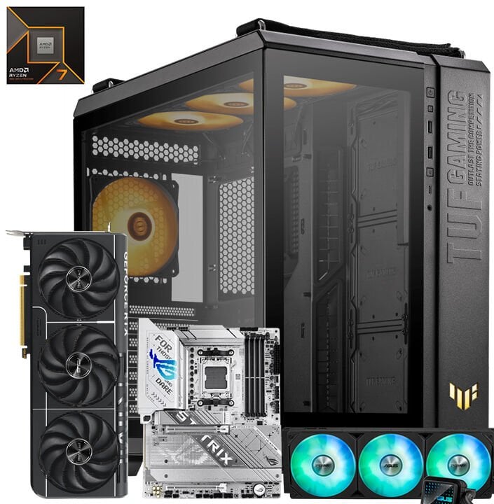 Amd Ryzen 7 9800X3D 64GB DDR5 6000mhz 2TB m2 16GB RTX5070ti OC W11P