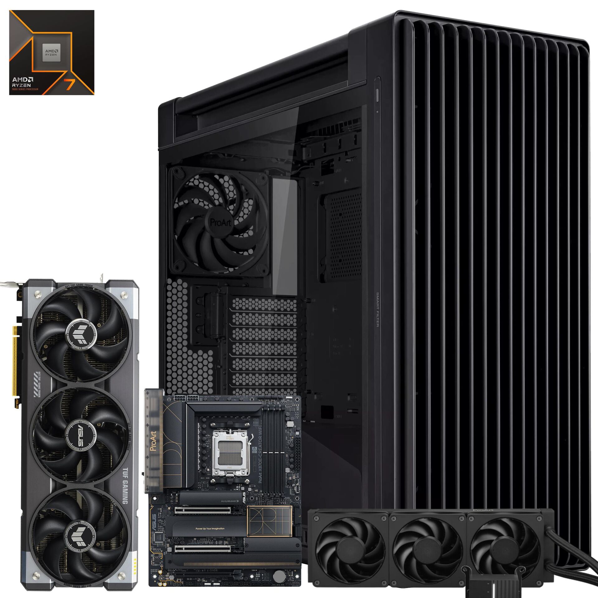 Amd Ryzen 7 9800X3D 256GB 4TB m2 16GB RTX5080 W11P