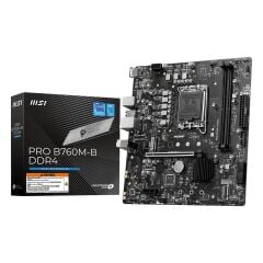 MSI PRO B760M-B INTEL B760 SOKET 1700 DDR4 4800MHZ (OC) M.2 ANAKART