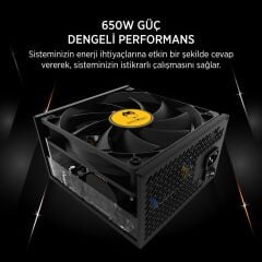 JAMES DONKEY JDP650 APFC 12CM 80+ BRONZE 650W PSU