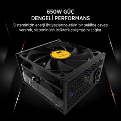 JAMES DONKEY JDP650 APFC 12CM 80+ BRONZE 650W PSU