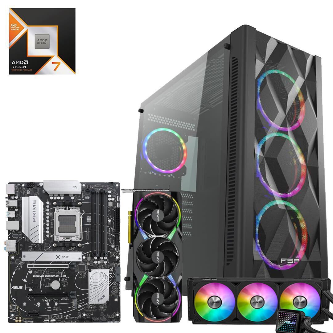 Ryzen 7 9800X3D RTX 5080 2TB M.2 64GB DDR5 DOS