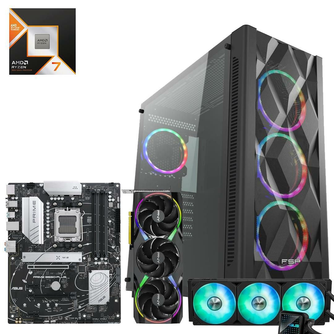 Ryzen 7 9800X3D RTX 5080 2TB M.2 64GB DDR5 DOS