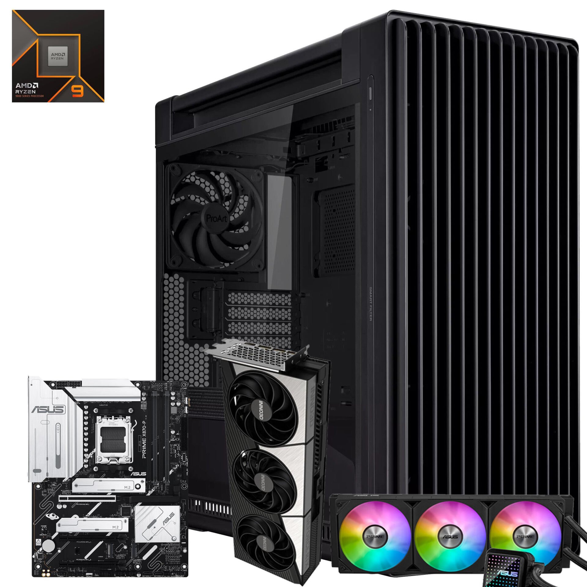 ProArt Ryzen 9 9950X3D RTX5090 OC 2TB M.2 96GB DDR5 DOS