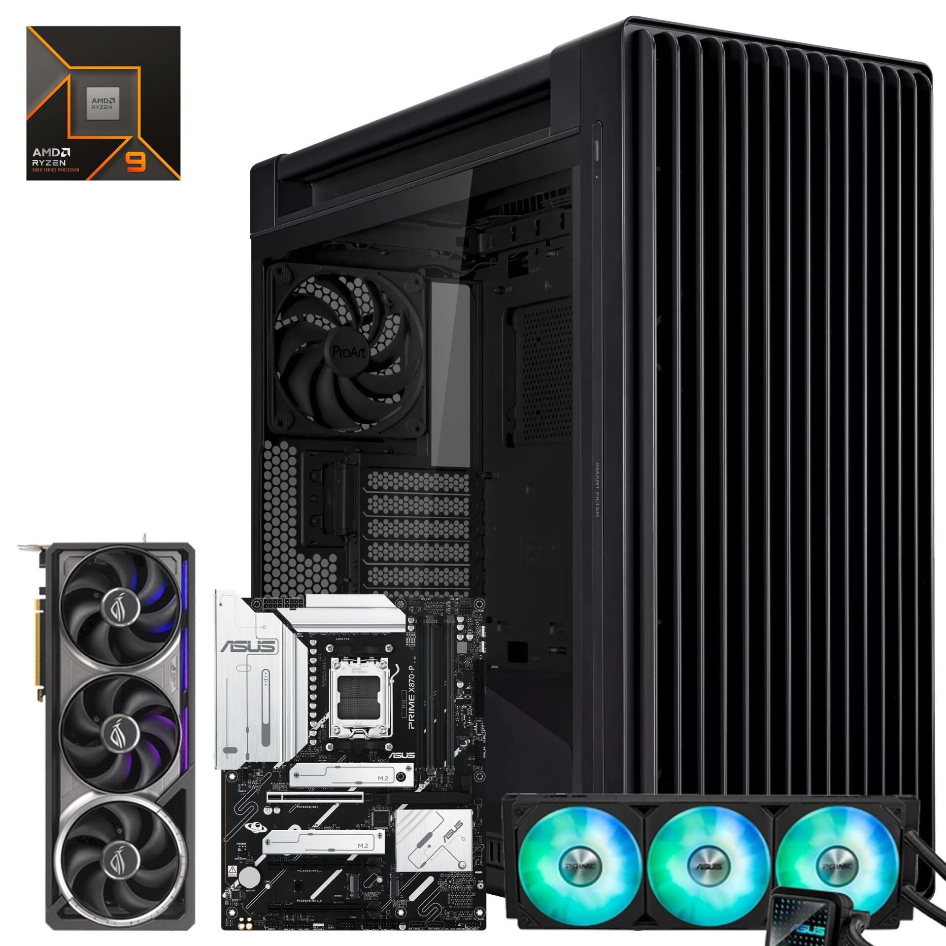 ProArt Ryzen 9 9950X3D ROG ASTRAL RTX5080 OC 2TB M.2 96GB DDR5 DOS