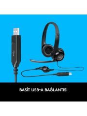LOGITECH HDS USB H390 HEADSET KULAKLIK