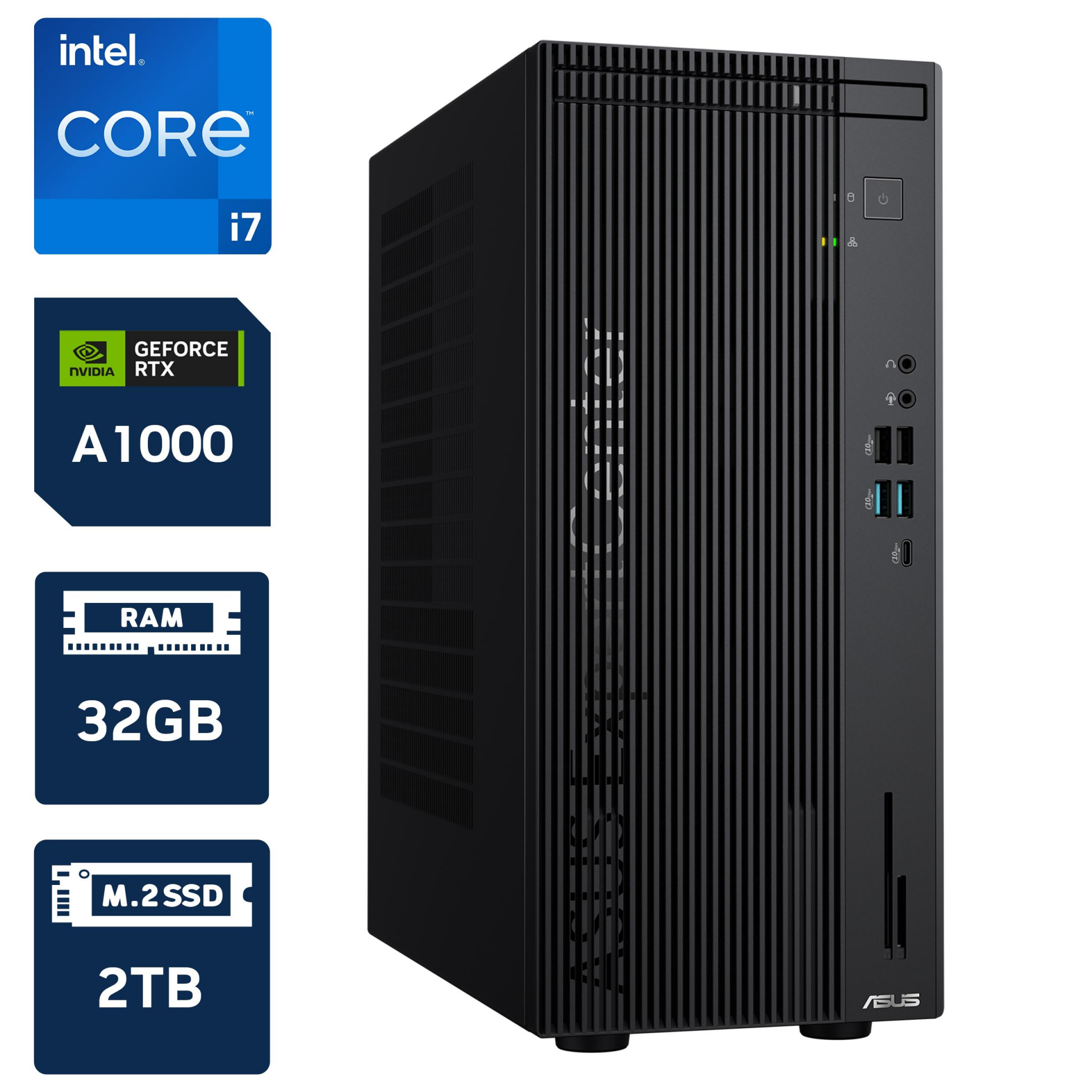 Asus ExpertCenter D701MER-7147003290 i7 14700 32GB DDR5 2TB M.2 RTX A1000 8GB W11P Desktop