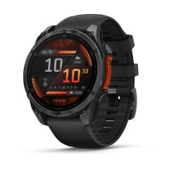 Garmin Fenix 8 – 47 mm AMOLED Siyah/Gri Kayışlı