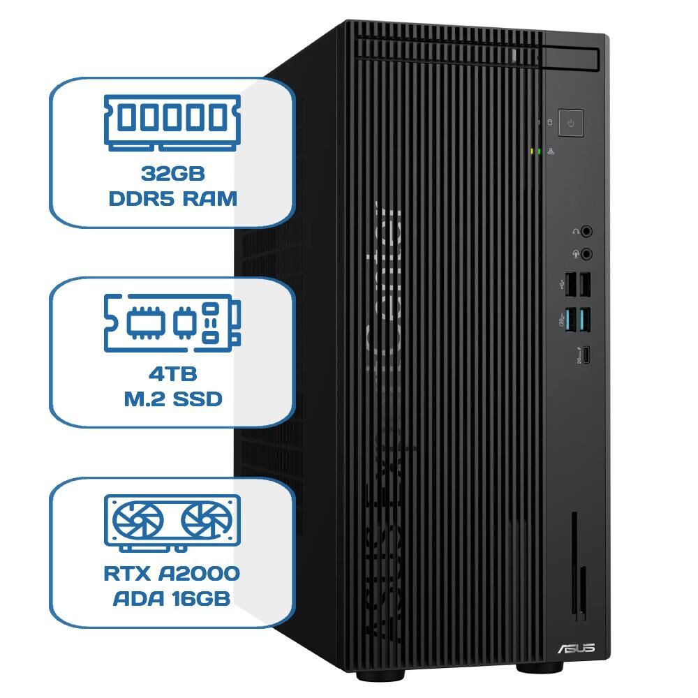 Asus ExpertCenter D701MER-7147003290 i7 14700 32 GB DDR5 4 TB M.2 SSD RTX A2000 ADA 16GB W11P Desktop